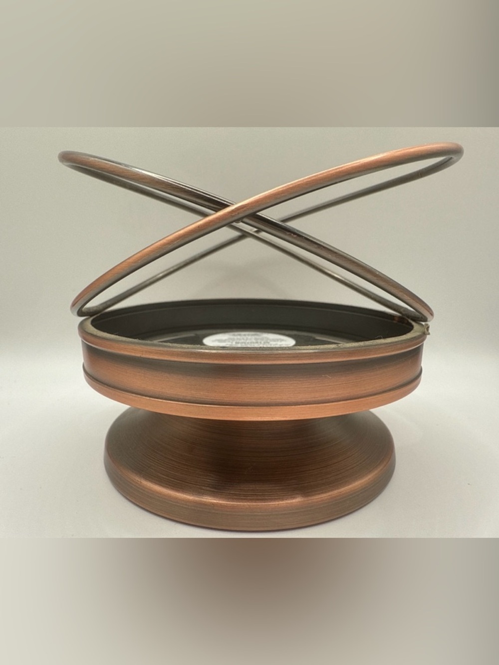 Bath and Body Works Copper Finish Decorative Candle Holder Pedestal Display